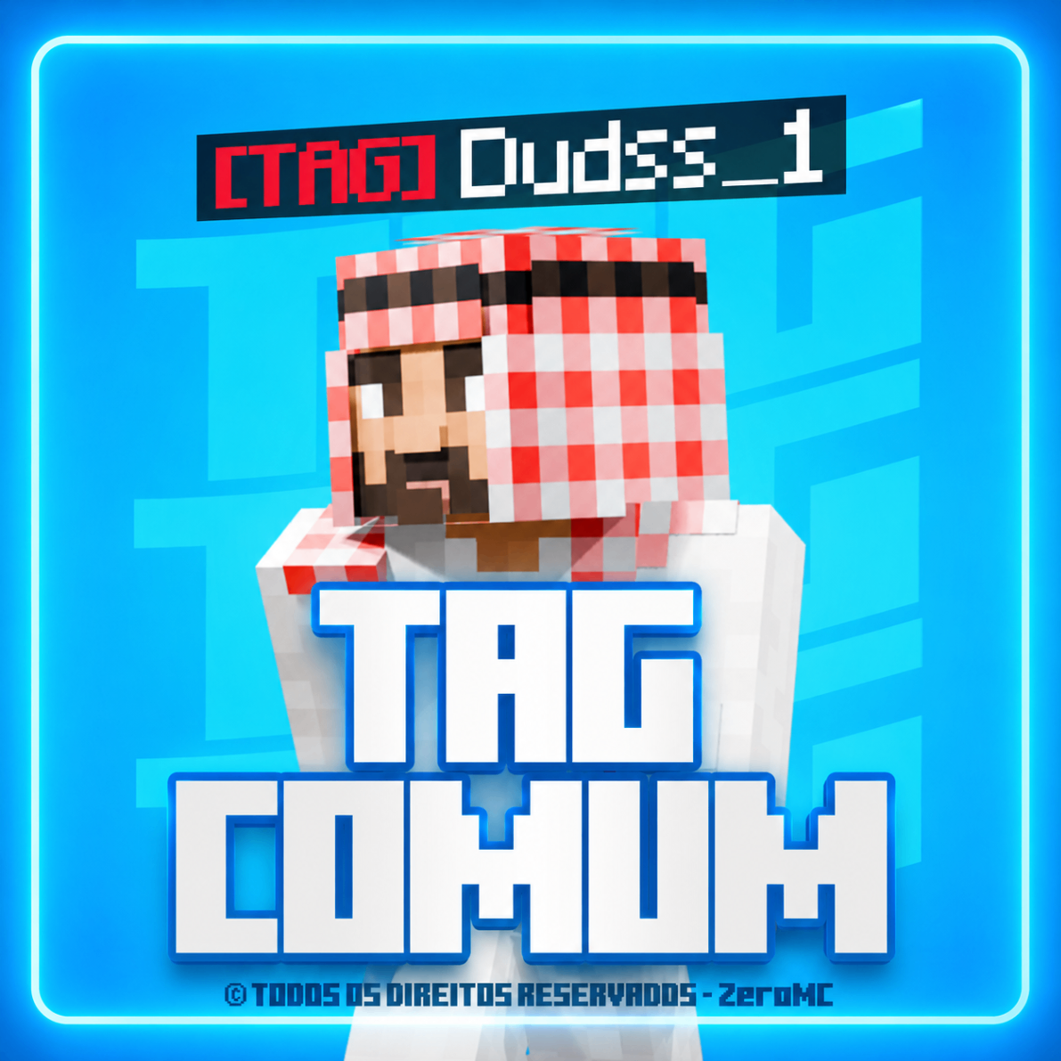 TAG COMUM - PERSONALIZADA
