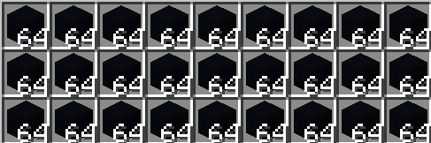 SHULKER LOTADA CONCRETO PRETO